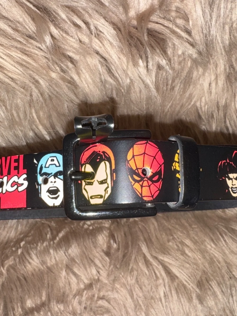 NEW VTG Marvel Superhero Kids Belt- 2013 - Spider-Man- Thor- Iron Man- And More